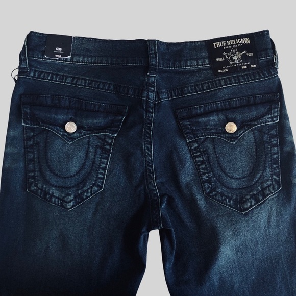 True Religion Geno Flap Big T Stitch Slim Jean W34/L34 - Picture 3 of 11